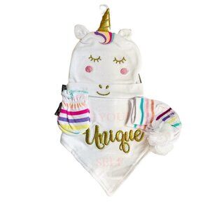 ROBEEZ Baby Girl Rainbow Unicorn 3 Piece Set